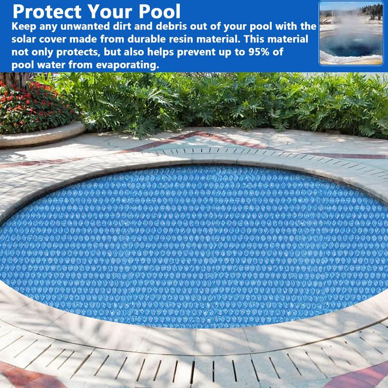 Solare Poolabdeckung Wärmeisolierende Pooldecke Herzförmige Luftblasen Thermodecke Für Aufstellpool Whirlpool
