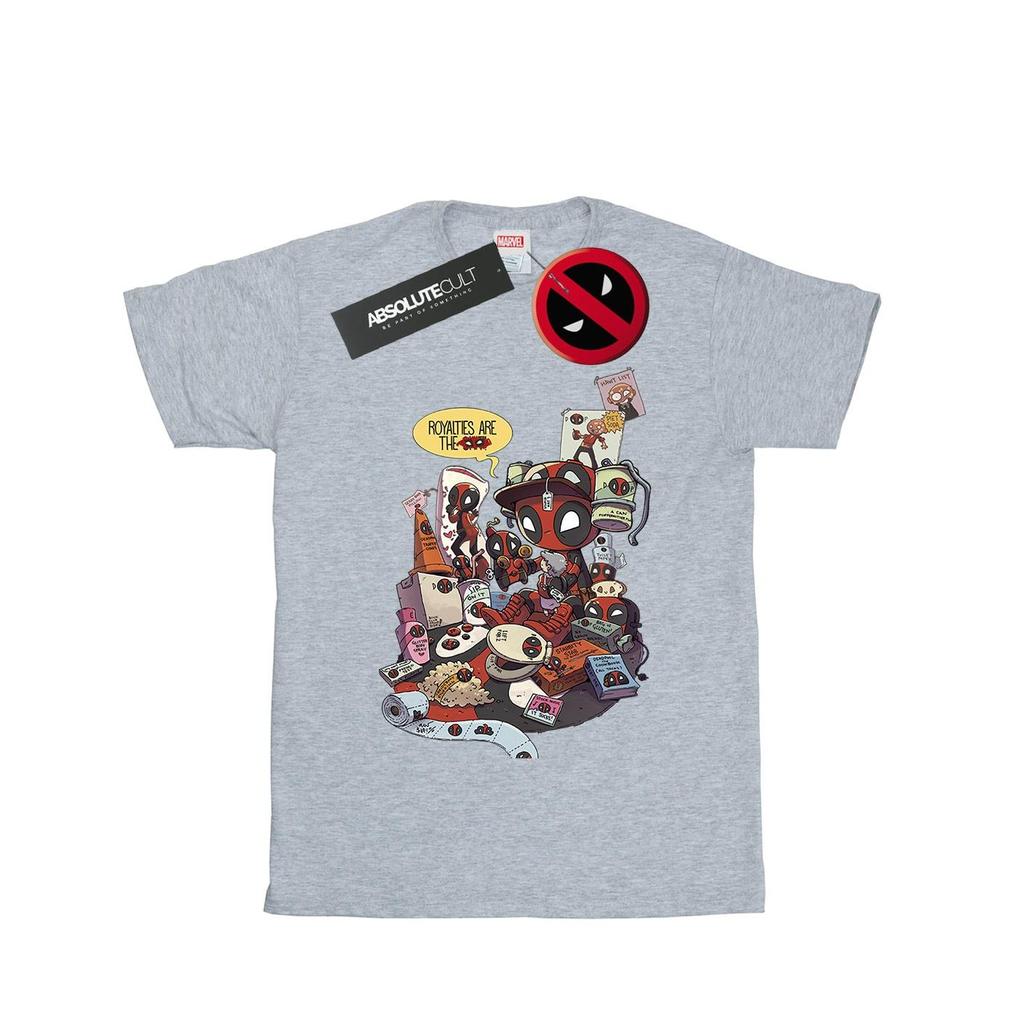 Marvel Womens/Ladies Deadpool Merchandise Royalties Cotton Boyfriend T-Shirt