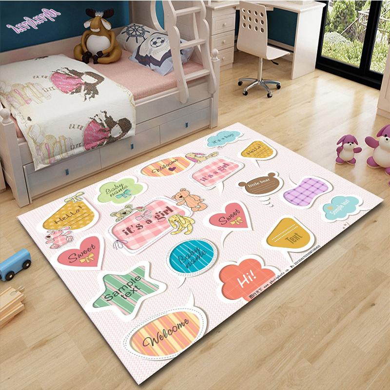 Cartoon Niedlich Lieblich Kreativität Gedrucktes Muster Rutschfester Teppich Bodenmatte Wohnzimmer Teppich Dekoration Picknickteppich Wandteppich