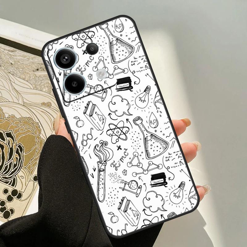 

Brains Science Math Physics Formulas Case For Xiaomi Redmi Note 13 Pro 14 12 11 9 10 9S 10S 11S 12S Redmi 13C 10C 12C 14C Cover Redmi Note 14 Pro 5G