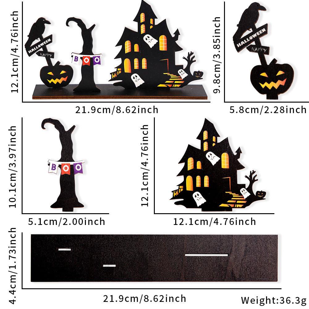 

Wooden Halloween Charming Castle Decoration Perfect For Festive Home Needs Decor Halloween Castle D