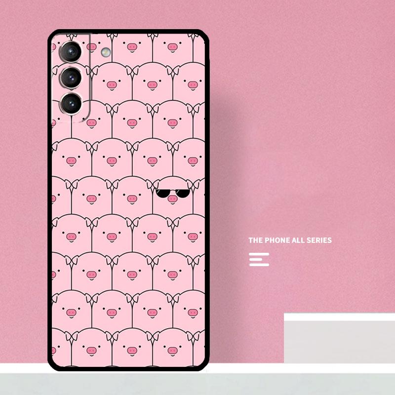 Cute Pink Pig Phone Case For Samsung Galaxy S25 S26 Ultra S20 S21 S22 S23 S24 S10 Plus S25 FE Cover Coque