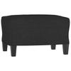 Vidaxl 3-Seater Sofa With Footstool, Black, 180 Cm, Fabric
