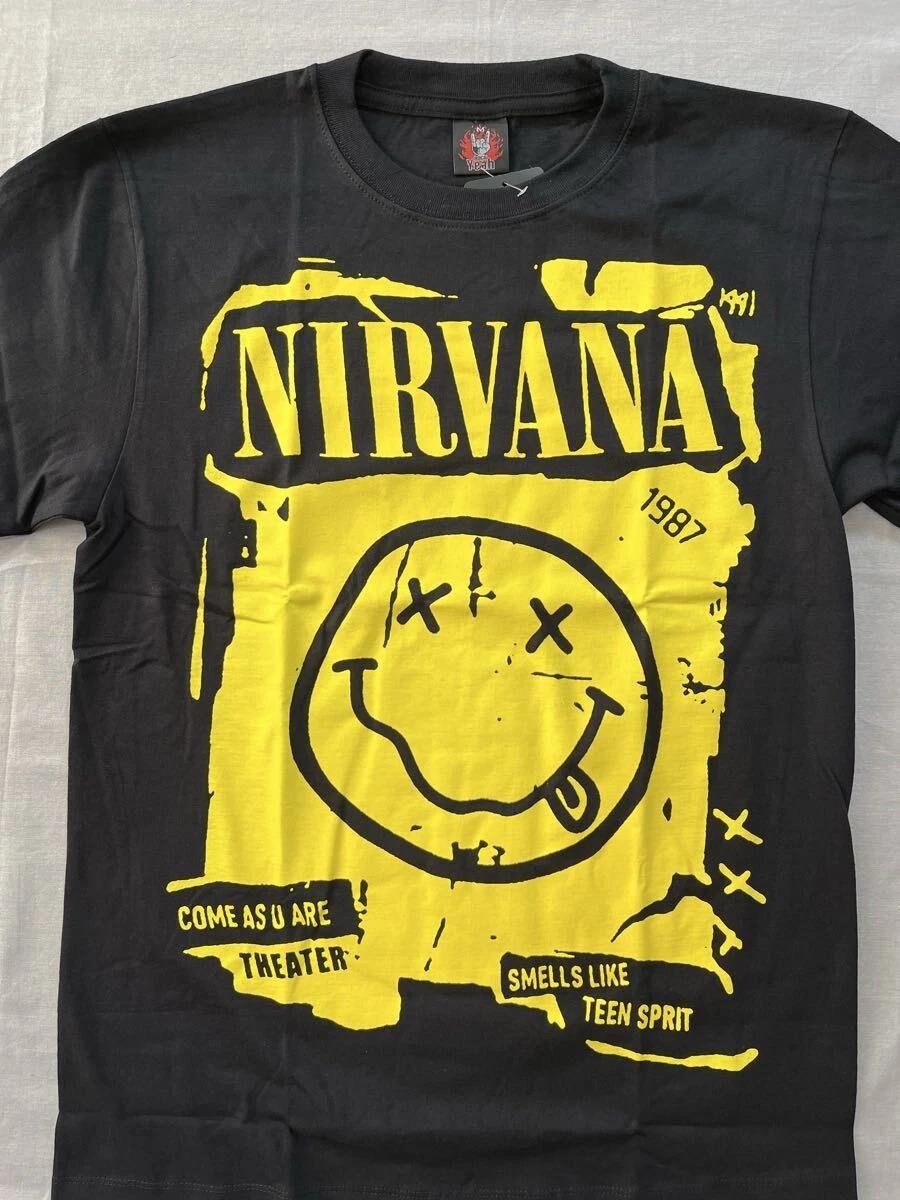 Футболка группы Nirvana Абсолютно новая Размер M Курт Кобейн Гранж Рок Импорт из Японии XL
