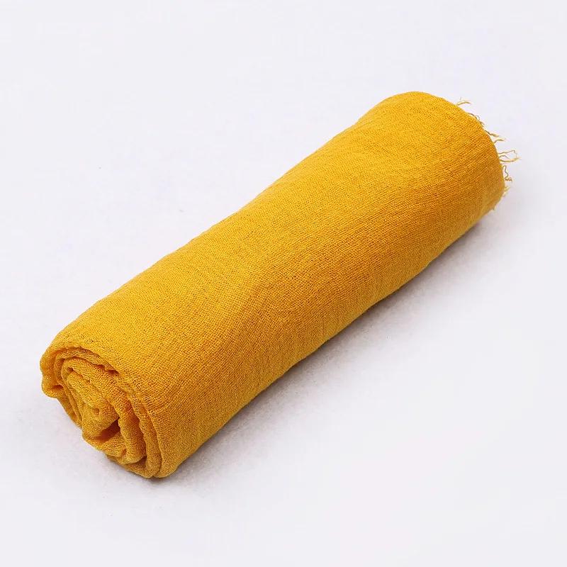 185*90cm Candy Color Cotton Linen Long Scarf Hijab Pashmina Lady Shawls Wraps Head Scarves Neck Bandana Men Scarf/Black Scarves