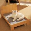 Wooden Pet Bed Cat Litter Dog Bed Four Season Universal Landing Kitten Wooden Removable Washable Teddy Cot House Accessories