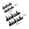 Burning Stereoscopic Flame Car Stickers Car Vinyl Decal Waterproof Vehicles Motorcycle Stickers Car Accessories Decoration