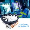 Ventoinha de Refrigeração para PC Gamer CPU para LGA 2011/1200/1150 4 Tubos de Calor RGB PWM Controle de Temperatura Operação Silenciosa Pino 130W Grande Volume de Ar Mini Radiador