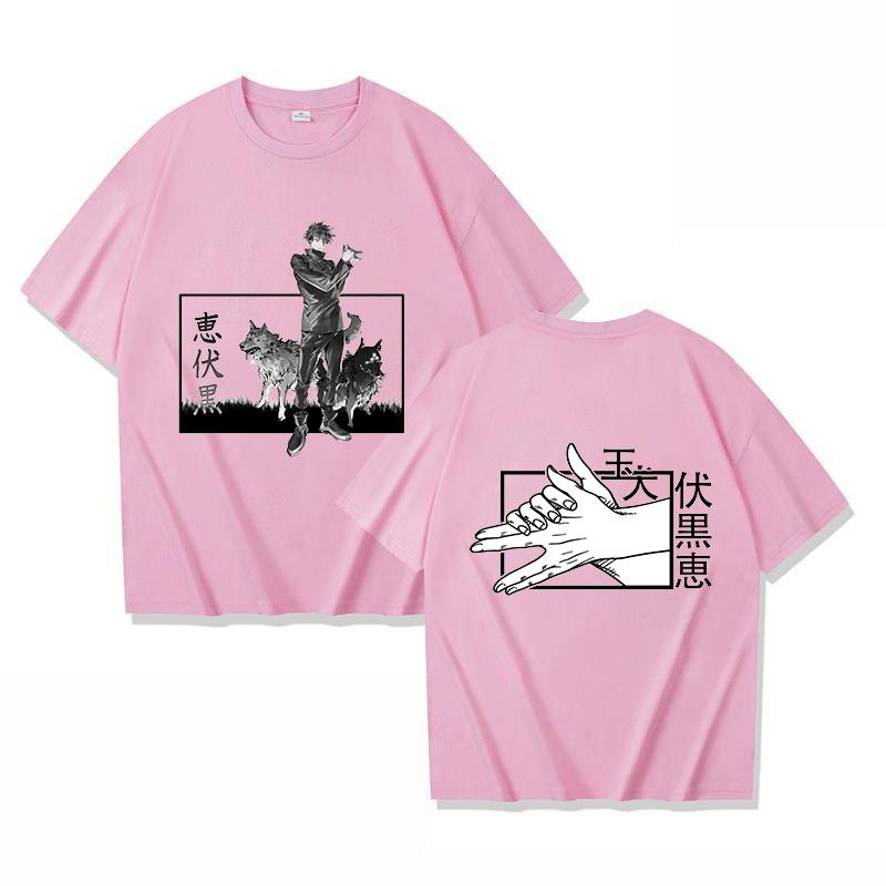 New Anime Fushiguro Megumi Print T Shirt Women Men Short Sleeve Tops Tees Summer Fashion Loose Casual Tees