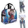 Cat Riding Catana Shark Insulated Lunch Bag for Women Kids Portable Food Boxes Thermal Lunch Box Tote