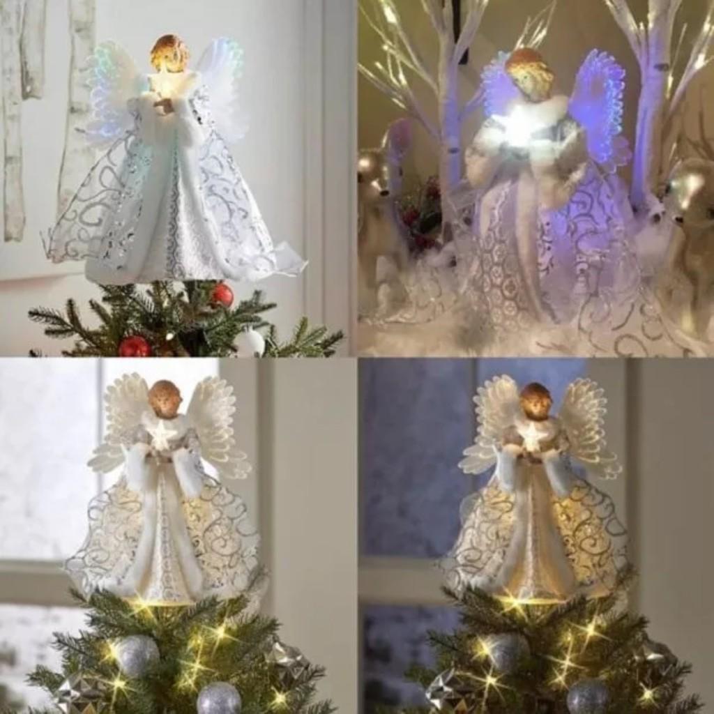 Golden Angel Doll Tree Top Star Christmas Tree Top Decoration