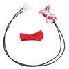 Hearing Aid Clip Rope 2 Fixation Rings Beautiful Bow Clips Prevent Lost Hearing Aids Holder Lanyard