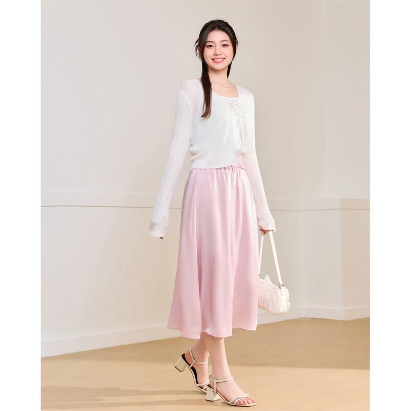 IEF Women's Plus Size Korean Style Fairy Chic Slimming Summer Skirt