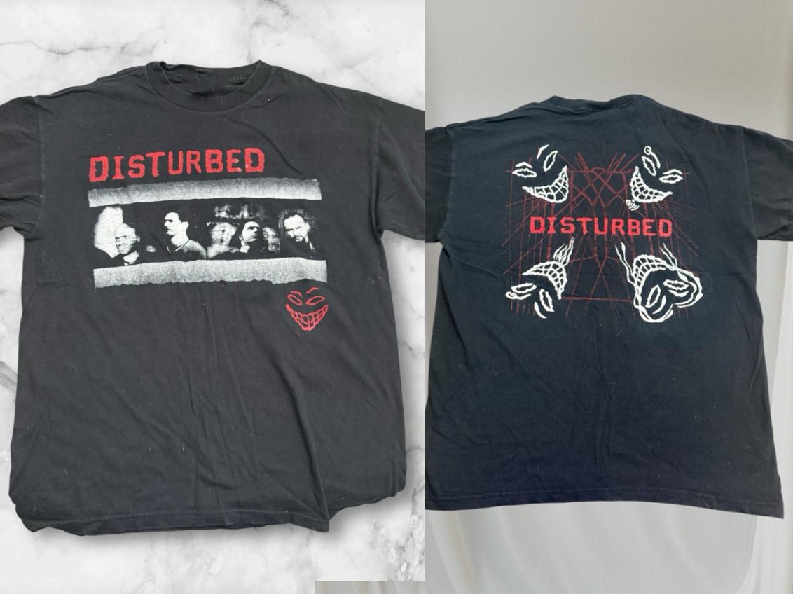 Double Sided Disturbed Vintage Unisex T-Shirt Cotton EG369 Unisex T-Shirt L