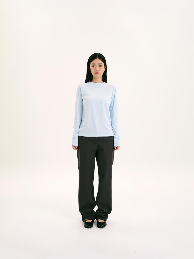 HAVE HAD Slim Long Sleeve T-Shirt (Light Blue)