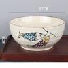Japanese Underglaze Hand-painted 7-inch Ceramic Household Ramen Bowl Soup Bowl Commercial Restaurant Noodle Bowl Large