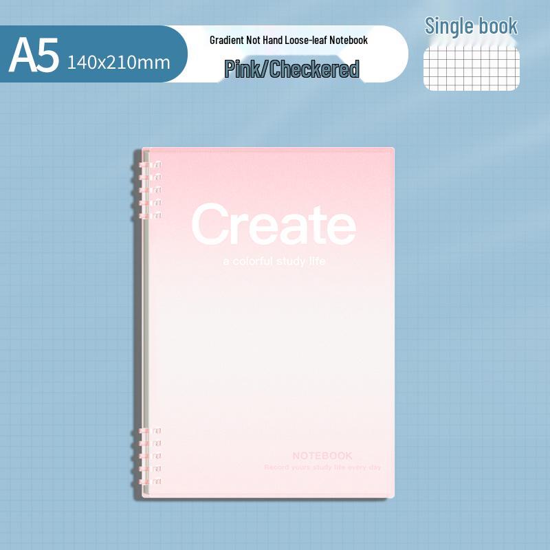 Premium 2025 Loose-Leaf B5 Notebook, Detachable and Ergonomic, A5 Transparent Diary
