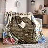 1 Stück Brief an Mama Muster Weiche & Warme Polyester Strickdecke, Digital Bedruckt, Ganzjahres Überwurf zum Nickerchen, Reisen, Sofa yy250906034