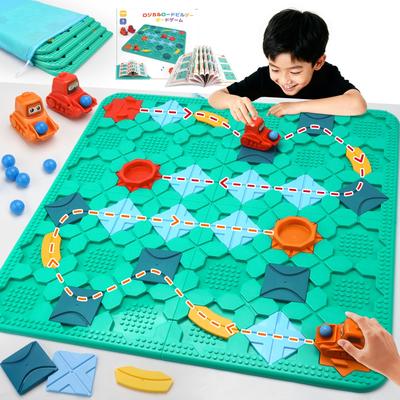 Yangtomo Logical Route Puzzle Board Educational Programming Toy Montessori Large Brain Training Educational Develops Logical and Suitable for All