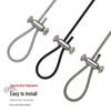 Adjustable Steel Wire Rope Lock for Hanging Lamps - Fastener Accessories and Buckles