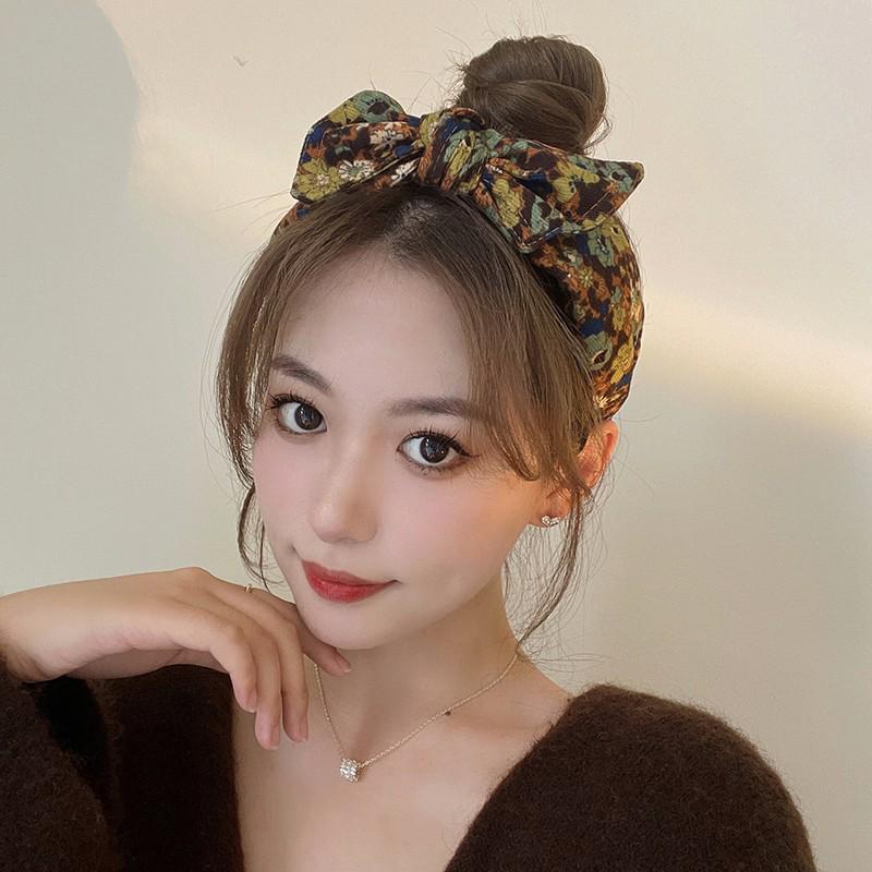 

Элегантная ретро корейско-французская широкая повязка на голову 2023 для женщин – Идеально для инфлюенсеров