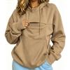 Unisex Fleece Hoodie Long Sleeve Warm Sweatshirt With Pocket Winter