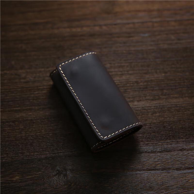 Vipeelo Ретро Ручная Работа Кожаный Брелок Crazy Horse One Size