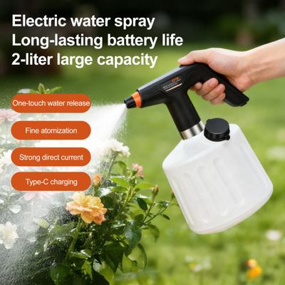Elektrikli Sulama Kabı 2L Otomatik Bitki Spreyleyici Şarj Edilebilir Pil Güçlü Sprey Şişesi