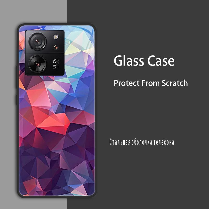 For Xiaomi 13T 13T Pro Case Cover Tempered Glass Case Hard Shockproof Coque Bumper For Xiaomi Mi 13T Pro Mi13T Pro Protect Case