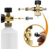 Foam Cannon Orifice Nozzle Tips, Threaded Nozzles and Foam Gun Mesh Filter Accessories for Snow Foam Lance4pcsBrass
