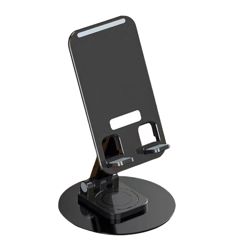 

Вращающийся на 360 градусов держатель для мобильного телефона ABS Настольный складной для мобильного телефона Планшета Подставка для мобильного телефона Подъем Телескопический Складной Настольный держатель чёрный