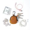 Genuine Leather Cowhide Coin Purses With Keyring Coin Pouch Fashion Small Purses