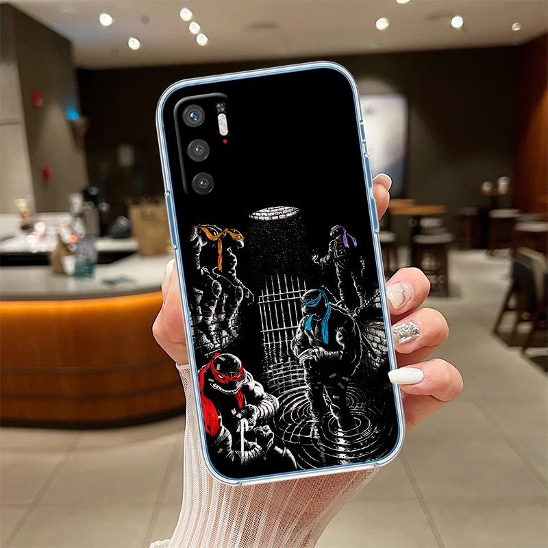NH46 TMNT Transparent Phone Case for Motorola Moto G7 G8 G9 G84 G85 G73 G24 G15 Z2 Play Power Plus