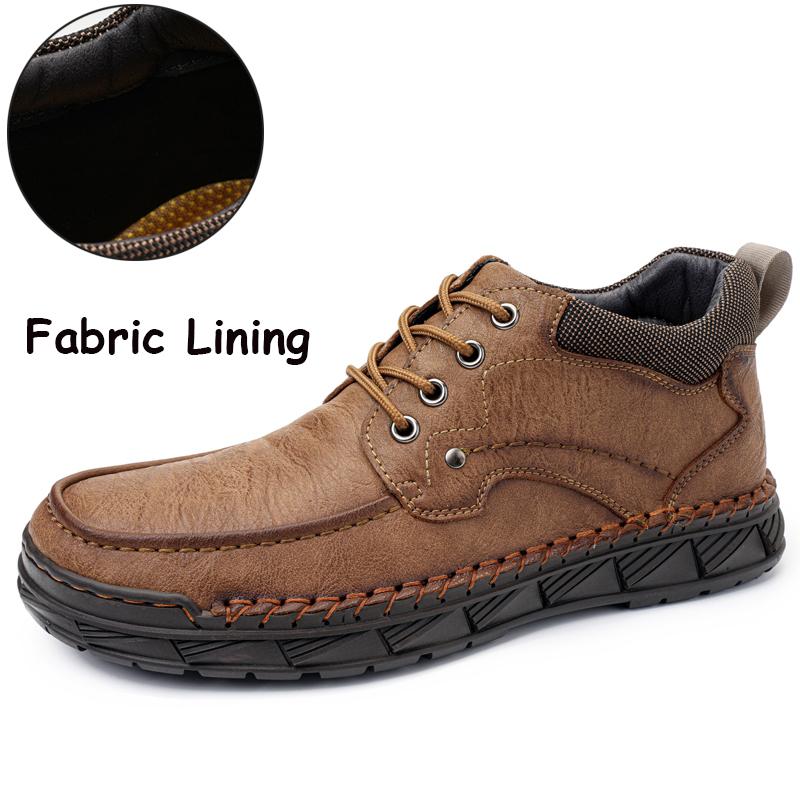 Large Size 39-48 Men's Shoes Leather Flats Outdoor Men Sneakers Breathable Male Casual Shoes