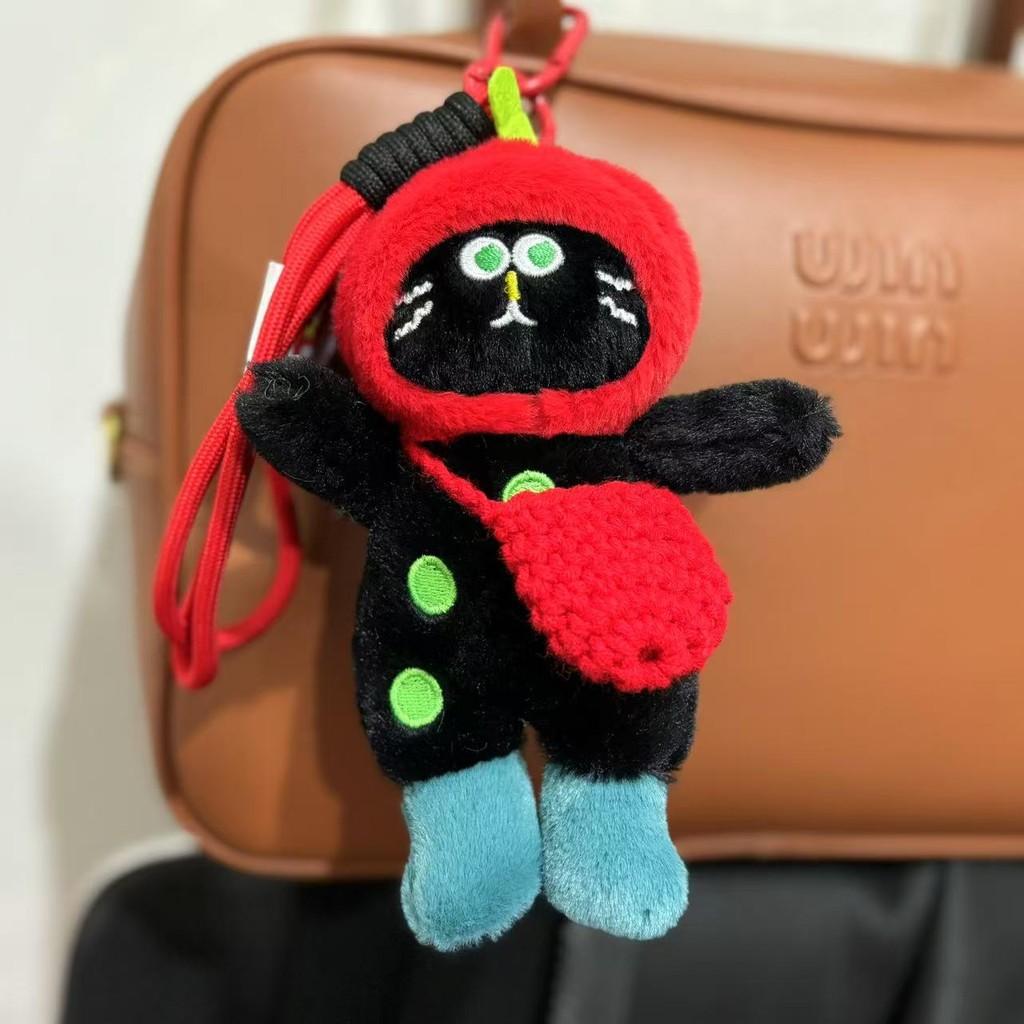 Cat Delightful Plush Doll Keychain Fluffy Texture Ideal For Kids And Cat Alike Lovers