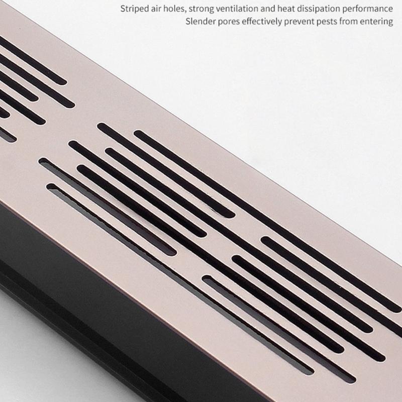 2Pcs Furniture Cabinet Ventilation Decorative Cover Double Layer Air Vent Ventilation Grille Wardrobes Fitting Enduring