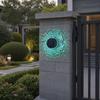 Yousheng Solar Wall Light, 7 Color Changing Fence Light, Outdoor Projection Lamp, Waterproof Garden Lamp for Yard Patio Backyard