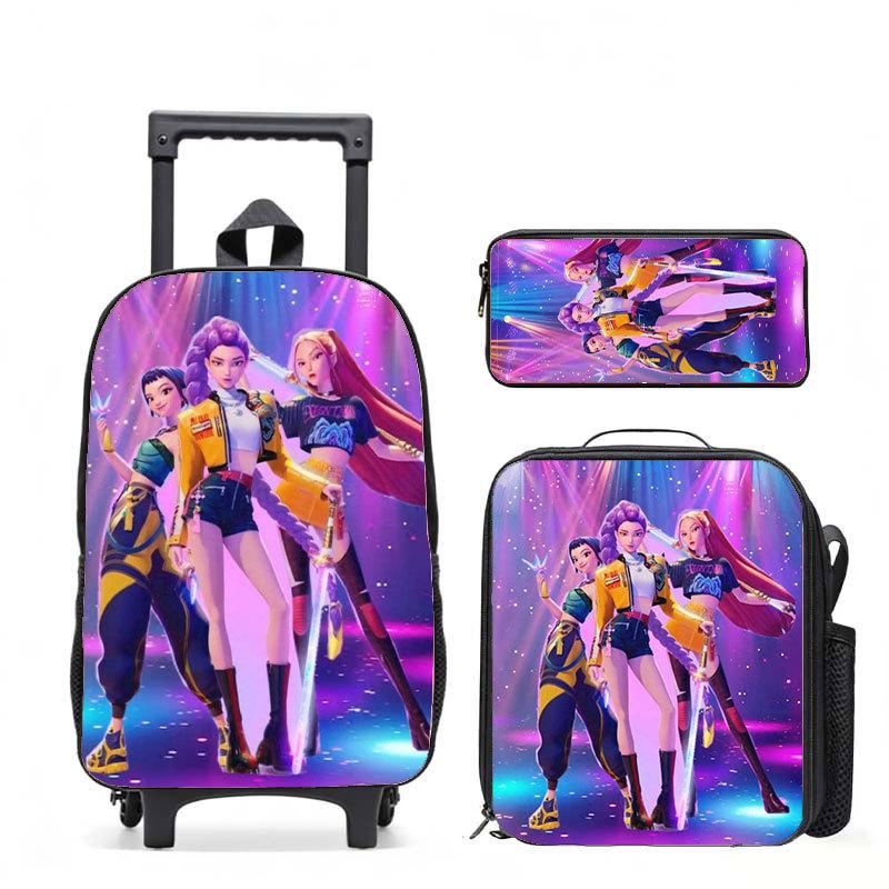 Kpop Witch Hunters Casual Backpack Digital Printing Men'S And Women'S Commuter Backpack Rod Backpack Student Bag