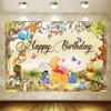 Winnie the Pooh Happy Birthday Backdrop Photo Party Background Banner Decor