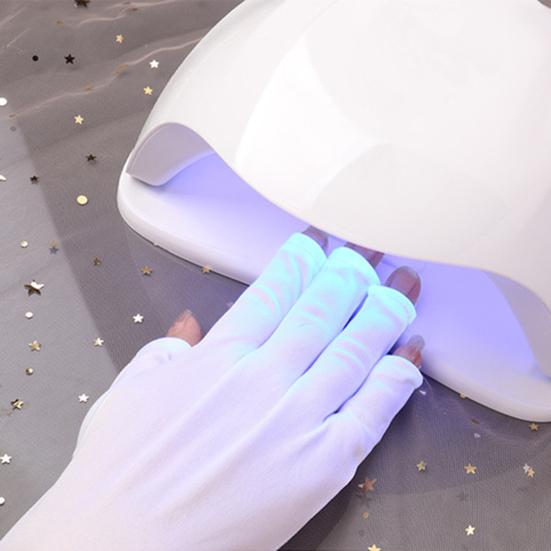 Nail UV Protection Glove Open-toed Anti UV Protection Sunblock Protection Shield Nail Art Dryer Tools