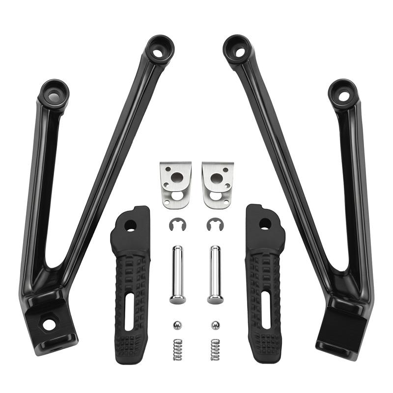 Motorcycle Rear Footrest Passenger Foot Pegs Brackets For BMW S1000RR 2009-2017 чёрный