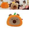 Adorable New Cartoon Capybara Plush Pillow Soft Cushioned Toy In Brown Pink Orange