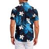 Men's Casual Fashion Printed Short,Sleeve Shirt