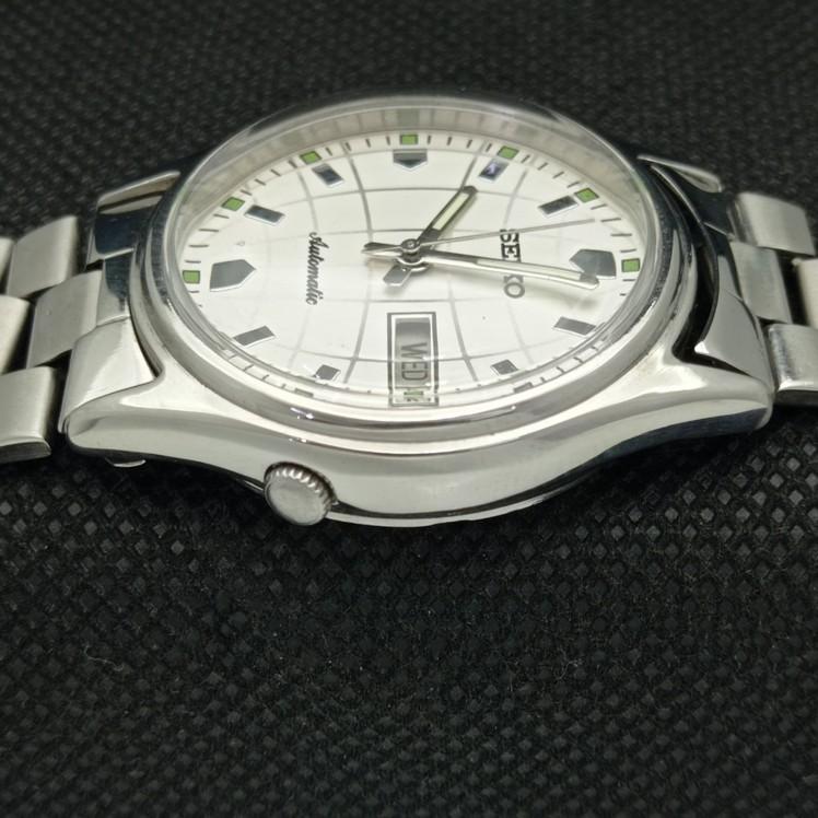 USED VINTAGE SEIKO AUTOMATIC 7009A JAPAN MENS D/D SILVER WATCH 621e-a415945-2 SKU621e-a415945
