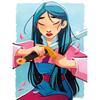 Disney Diamond Painting, Mulan Cuts Her Hair To Join The Army Mosaic Art DIY Cross Stitch Embroidery Set Full Diamond Home Decor Gift