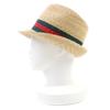 Pristine GUCCI hat Web Stripe Straw Hat natural straw Women M 434760 Used