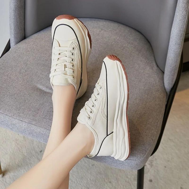 Sneakers Shoes for Women Spring Autumn Deals Original Vulcanized Shoe New In On Offer Korean Aesthetic 39 Casual Woman Footwear