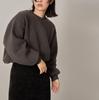 Nergy Cropped Boa Pullover In Black Women's (01)