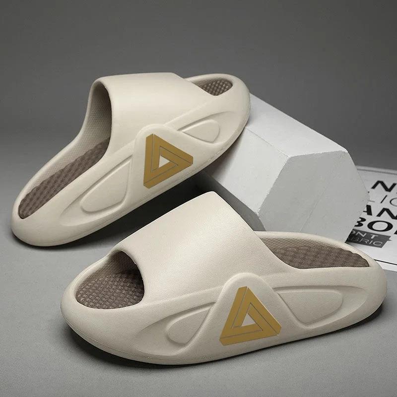 Fashion Summer Thick Sole Slippers Men Women EVA Soft Bottom Indoor Home Slides Sandals Light Beach Shoes Male Slippers Flip Flops