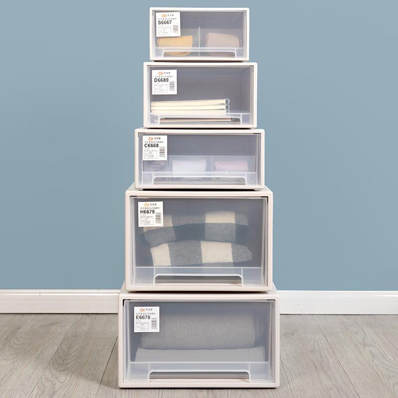 Changbaosen Transparent Stackable Storage Drawer